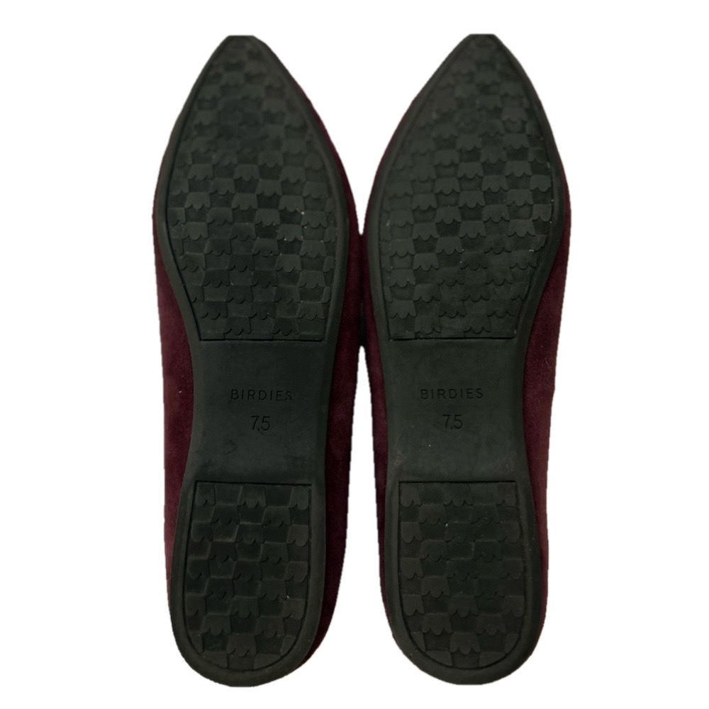 Birdies Goldfinch Mulberry Size 7.5 Ballet Flats Pointed Toe Suede EUC - Picture 12 of 15